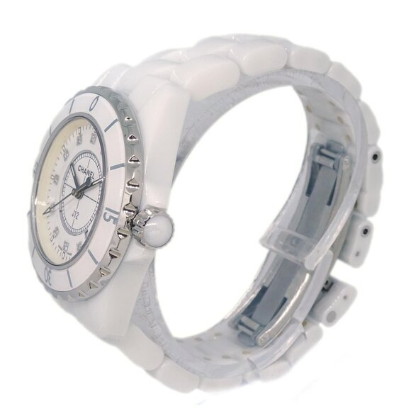 Chanel Ref.H1628 J12 33mm Quartz Watch Ceramic SS Diamond 124861 - Picture 3 of 8